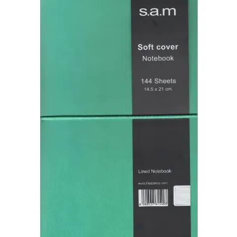 دفتر 144 برگ سبز اروپایی sam Denzo